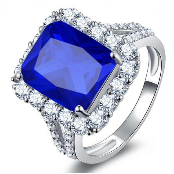 Personalized Custom-made Simulated Diamond Engagement/Wedding/Promise ...