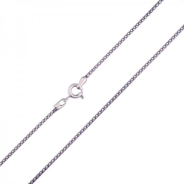 S925 Simple Silver Necklace - Mens Necklaces