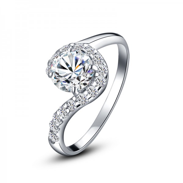 1.0 Carat Simulated Diamond Engagement/Wedding/Promise Ring For Her