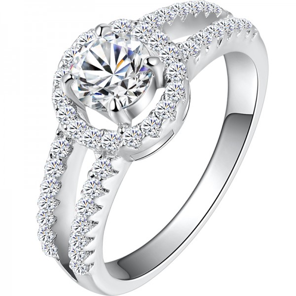 0.5 Carat Simulated Diamond Engagement/Wedding/Promise Ring For Her