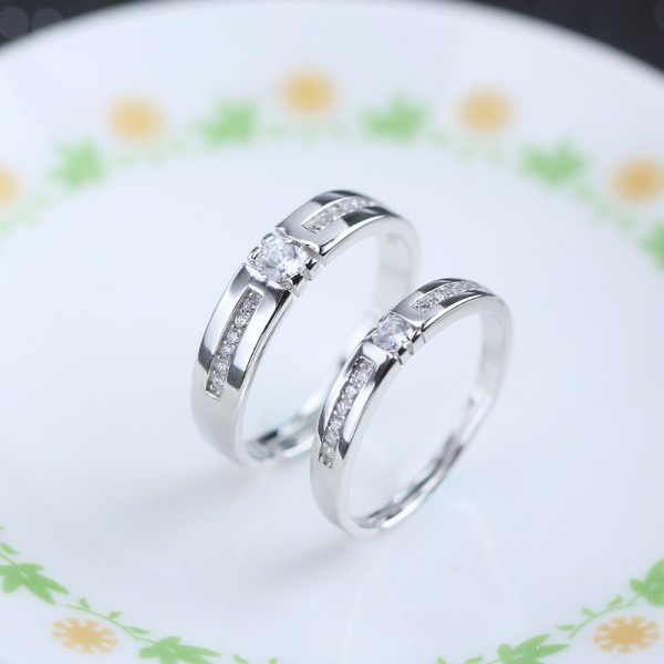 Korean Men And Women The Same Paragraph 925 Sterling Silver Couple ...