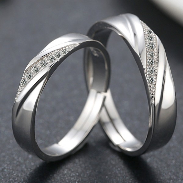 The Unique Design Of The New 925 Silver Couple Rings - Couple Rings