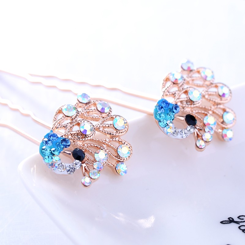 1pcs Lovely Charm Wedding Bridal Party U-Shaped Hair Pins Clips Grips ...