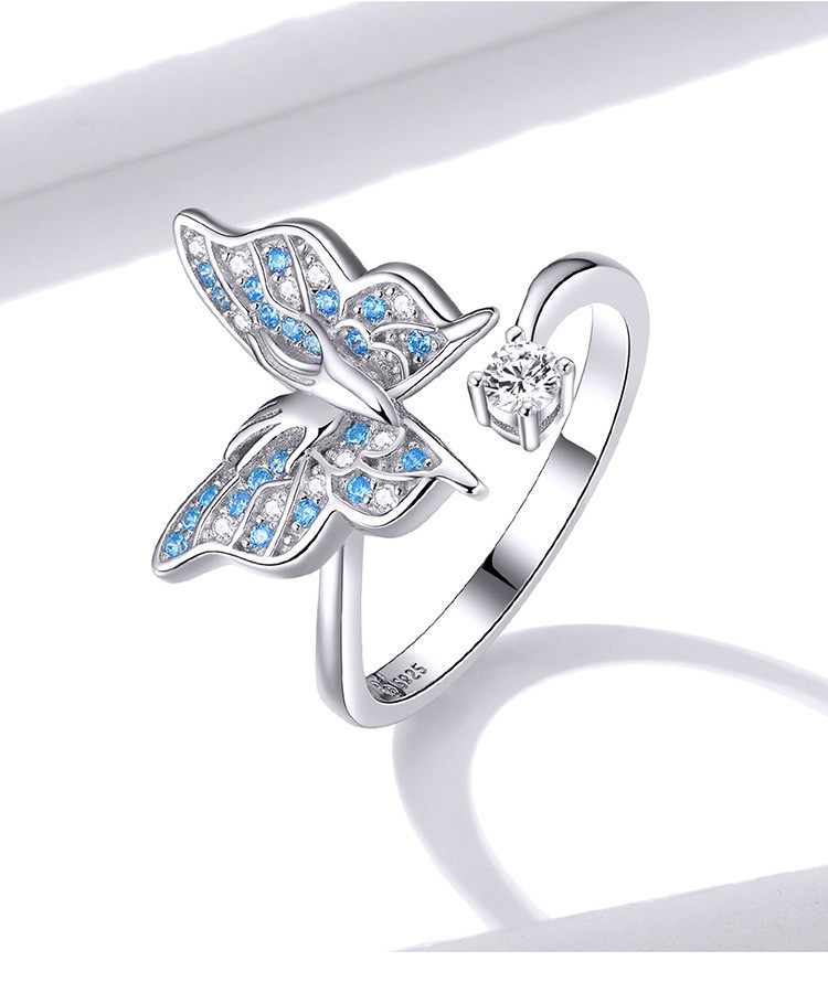 Personalized Simple 925 Sterling Silver Cubic Zirconia Butterfly And ...