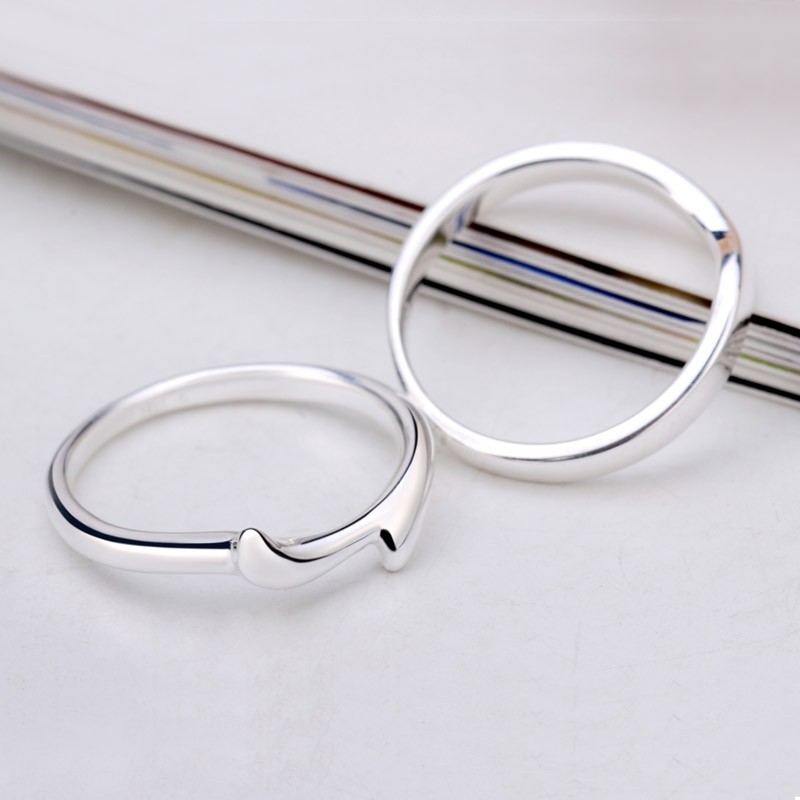 Original Simple S925 Silver Handmade Couple Rings - Couple Rings