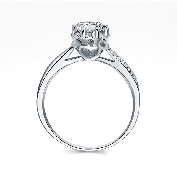 Beautiful Design 925 Silver Brilliant Luxury Engagement Ring