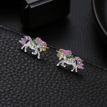 Fashion Cartoon Cute Unicorn Valentine's Day Gift Earrings