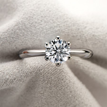 Sterling Silver 1.0 ct Moissanite Promise/Wedding/Engagement Ring For Women Girl Friends Valentine's Day Gift