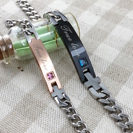 Stainless Steel 2pc Matching Couples Bracelets Set – zenheavens