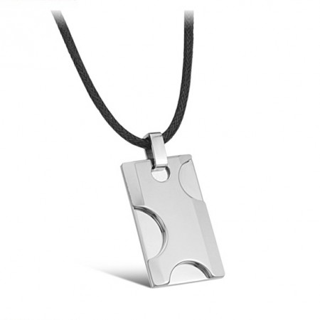 Engravable Men's Tungsten Steel Necklace
