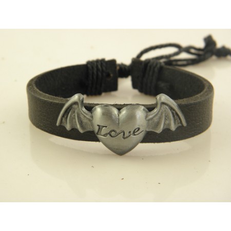 "Love" Leather Bracelet