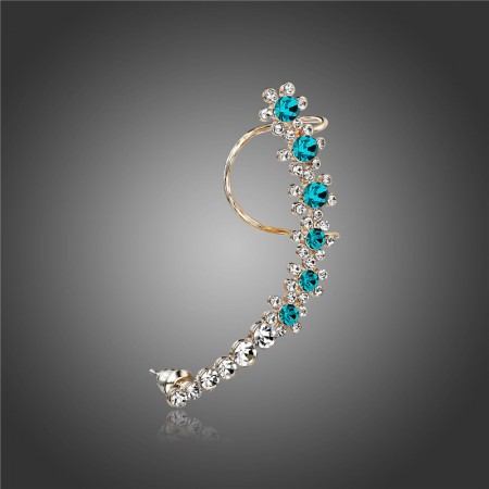 New Arrival All Crystal Simple Woman's Ear Cuff