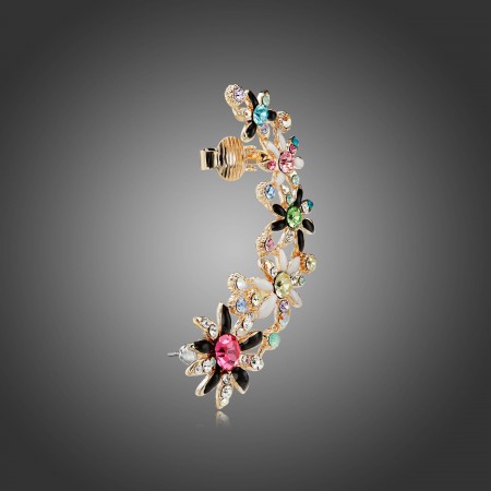 New Lovely Colorful Crystal Daisy Woman's Fashion Ear Cuff