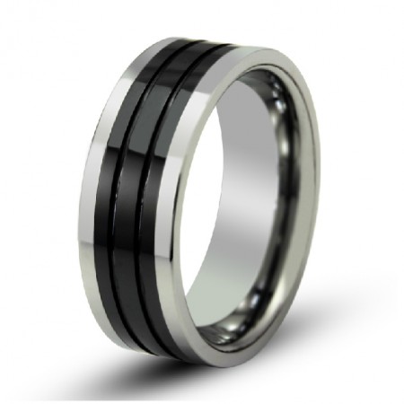 Men's Wide Tungsten Ring Different Sizes Available