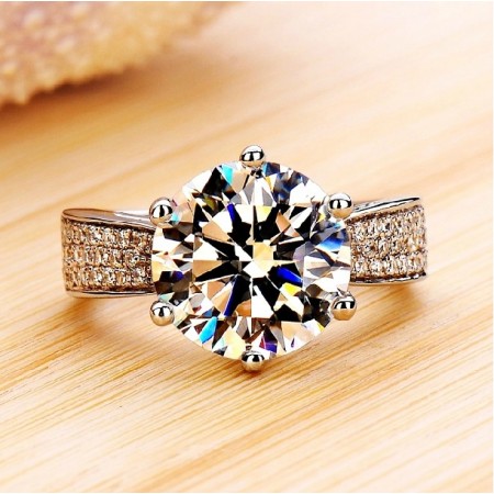 SONA diamond ring one karat diamond ring female luxury wedding rings