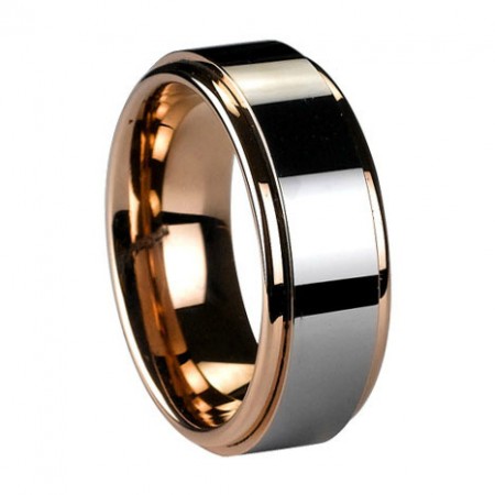 Stunning Gold Plated Tungsten Ring