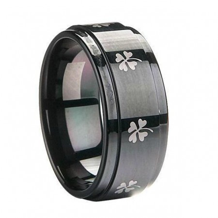 ' Ring Of Friendship ' Black Tungsten Ring For Men And Women