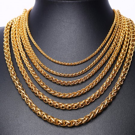Hip Hop Necklace For Men, Men's Chunky Necklace, Rapper Fake Gold Chain 90s Hip Hop Fake Gold Necklace Costume Accessory