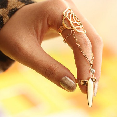 Metal nail on sale rings