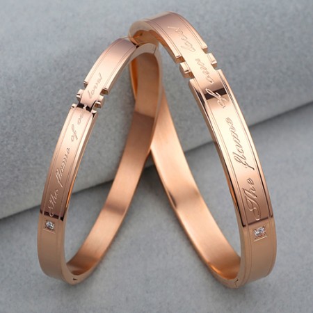 Quot The Flame Of Our Love Quot 18K Gold Plated Titanium Lover S