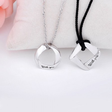925 Sterling Silver Quot With You Quot Lover Necklace Price For