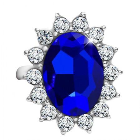 Blue Sapphire Ring 925 Sterling Silver