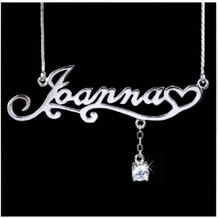 Custom Name Necklace Personalized Stering Silver Name Necklace / Monogram Necklace