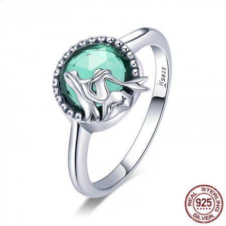 Personalized 925 Sterling Silver Cubic Zirconia Mermaid Ring