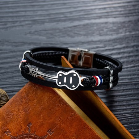 3 strand leather bracelet | Beadsleathermore
