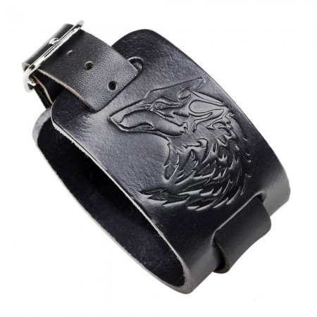 Unique Wolf Cowhide Belt Bracelet For Men