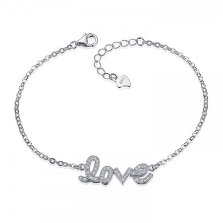 Fashion Creative Personality "LOVE" S925 Silver Bracelet