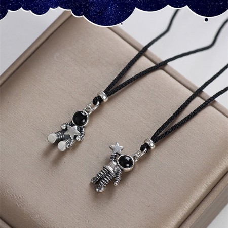 Cute Astronaut Matching Necklaces Set