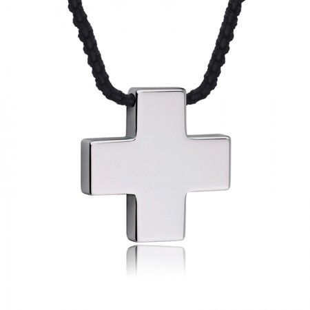 Tungsten Cross Men's Necklace 