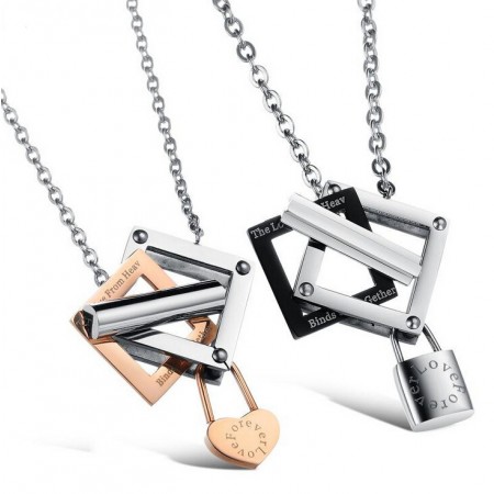 Korean Fashion Titanium Steel Couple Necklaces