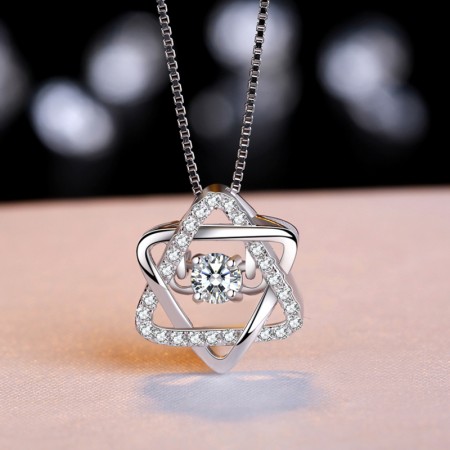 New Fashion Wild S925 Silver Elegant Shining Woman's Necklace