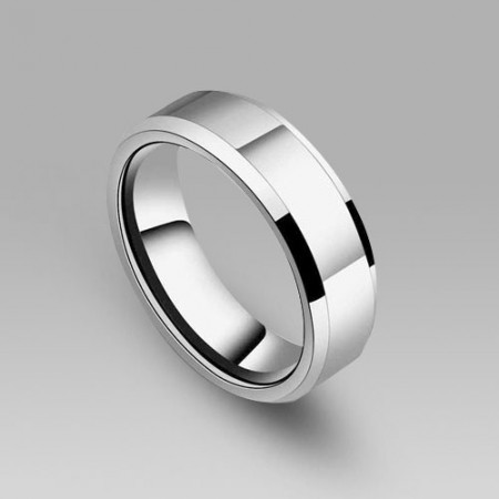 Elegant Sliver Color Tungsten Steel Men Ring