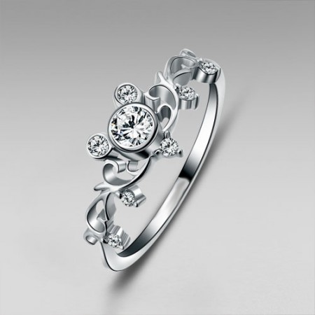 Inspired 925 Sterling Silver Women's Ring Little Finger Ring