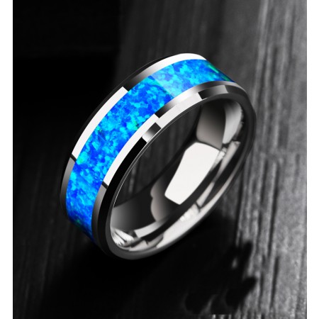 The New Luxury Opal Men s Tungsten Ring Promise Ring For Him