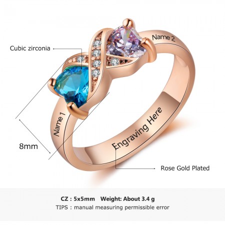 Mothers Day Ring With Birthstone In 14K White Gold | Fascinating Diamonds
