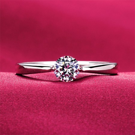 0.28 Carat Simulated Diamond Engagement/Wedding/Promise Ring For Her