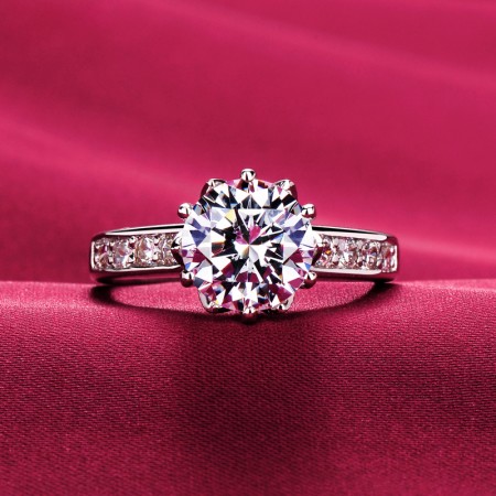 2.0 Carat Simulated Diamond Engagement/Wedding/Promise Ring For Her