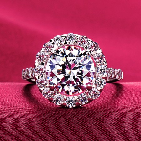 3.0 Carat Simulated Diamond Engagement/Wedding/Promise Ring For Her