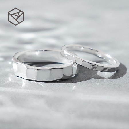 Every Side Of Love Simple Design 925 Sterling Silver Lovers Couple Rings