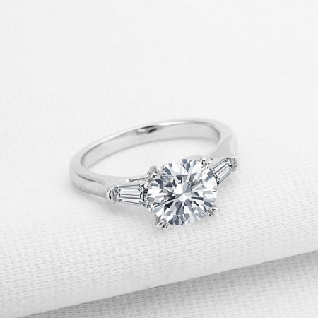 Personalized 2.0 Carat Diamond 925 Sterling Silver Lady’s Ring