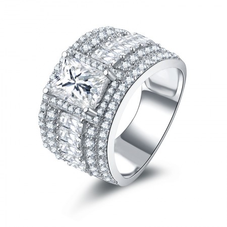 Original Design SONA Diamonds Sterling Silver Engagement/Wedding Ring For Her