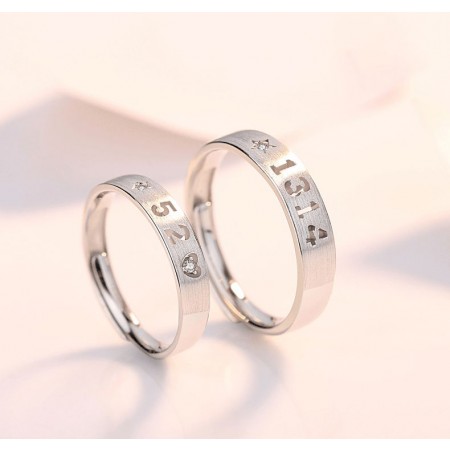 Couple Ring for Lovers 925 Sterling Silver promise rings for couples  Adjustable Heart Matching Rings I Love You Wedding Ring : :  Clothing, Shoes & Accessories