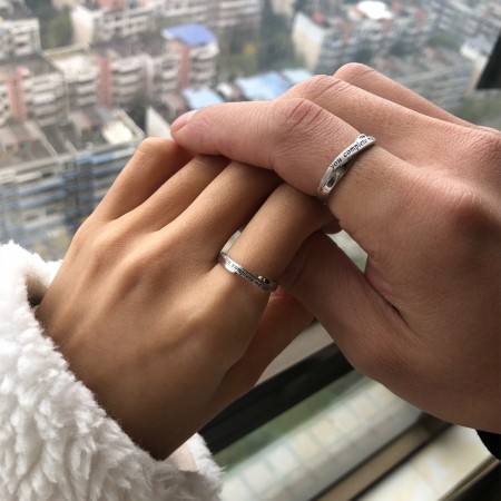 Amazon.com: Personalized Promise Rings for Couples Matching Rings for  Couples Custom Couples Rings Set Stainless Steel His and Hers Wedding Ring  Sets Engagement Rings for Couples Wedding Rings for Women: Clothing, Shoes