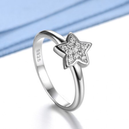 Fashion style five-pointed star ring female models - Star Rings Fashion style five-pointed star ring female models - Star Rings