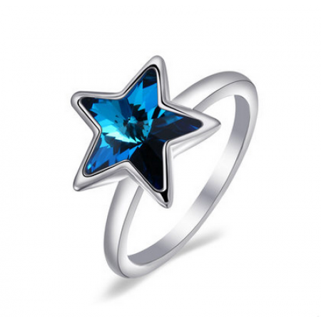 Heiheiup J-oker Star Ring Fashion Open Five-pointed Small Star
