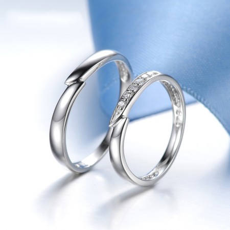 925 Silver Original Design Meets Love Creative Engraved Couple Rings